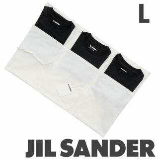 ジルサンダー(Jil Sander)の新品 JIL SANDER クルーネックTシャツ 3枚パックセット BK(Tシャツ/カットソー(半袖/袖なし))