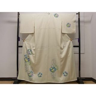 平和屋1■訪問着　草花丸文　暈し染め　金彩　逸品　CAAB0864dy(着物)