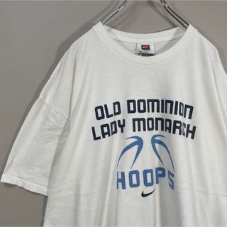 ナイキ(NIKE)の【超オーバーサイズ、メキシコ製】NIKE両面プリントロゴTシャツ古着00s白(Tシャツ/カットソー(半袖/袖なし))