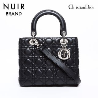 Christian Dior - ディオール Dior レディーディオール シルバー金具 ラムスキン 2way ショルダーバッグ