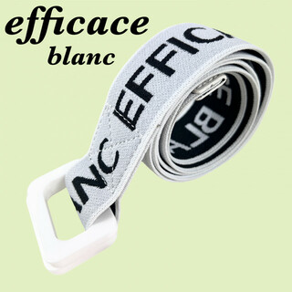 efficace - エフィカス ブラン efficace blanc ストレッチ ベルト ホワイト