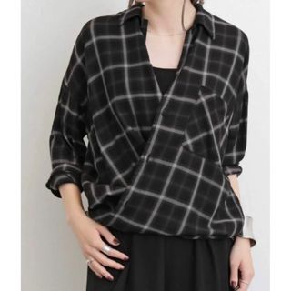 アパルトモンドゥーズィエムクラス(L'Appartement DEUXIEME CLASSE)の【REMI RELIEFレミレリーフ】CHECK 2WAY SHIRT(シャツ/ブラウス(長袖/七分))