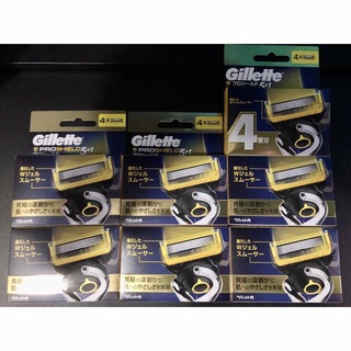 ジレット(Gillette)のGillette「プロシールド替刃4B」×7個　新品未開封(カミソリ)