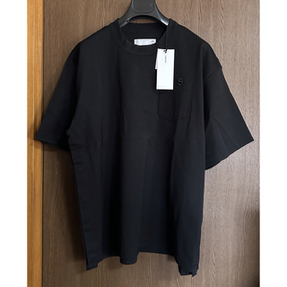 サカイ(sacai)の23AW新品1 sacai サカイ メンズ S ロゴ パッチ Tシャツ ブラック(Tシャツ/カットソー(半袖/袖なし))