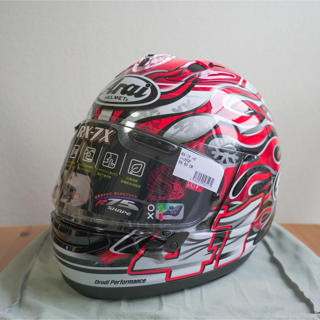 新品】Arai アライ RX-7X 芳賀紀行 Lサイズ フルフェイス 新品】Arai アライ RX-7X 芳賀紀行 Lサイズ フルフェイス