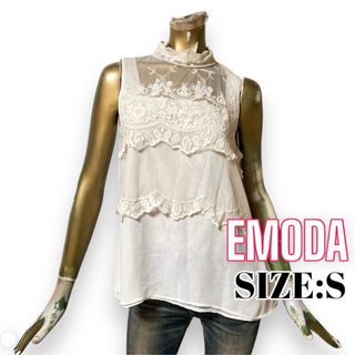 エモダ(EMODA)のEMODA ♥ 激かわ ハイネック レース シースルー ノースリーブ(シャツ/ブラウス(半袖/袖なし))