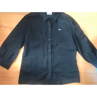 ラコステ(LACOSTE)のLACOSTE black 7部丈shirt women 40(シャツ/ブラウス(長袖/七分))