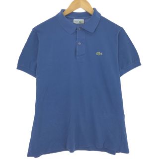 ラコステ(LACOSTE)の古着 80年代 ラコステ LACOSTE フランス企画 半袖 ポロシャツ ４ メンズM /eaa448356(ポロシャツ)