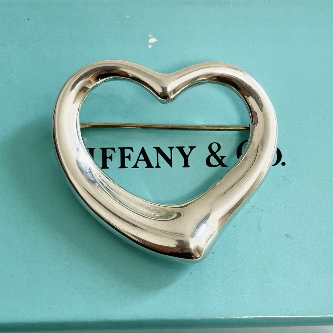 Tiffany & Co. - ティファニーTiffanyオープンハートブローチ Tiffany & Co. - ティファニーTiffanyオープンハートブローチ