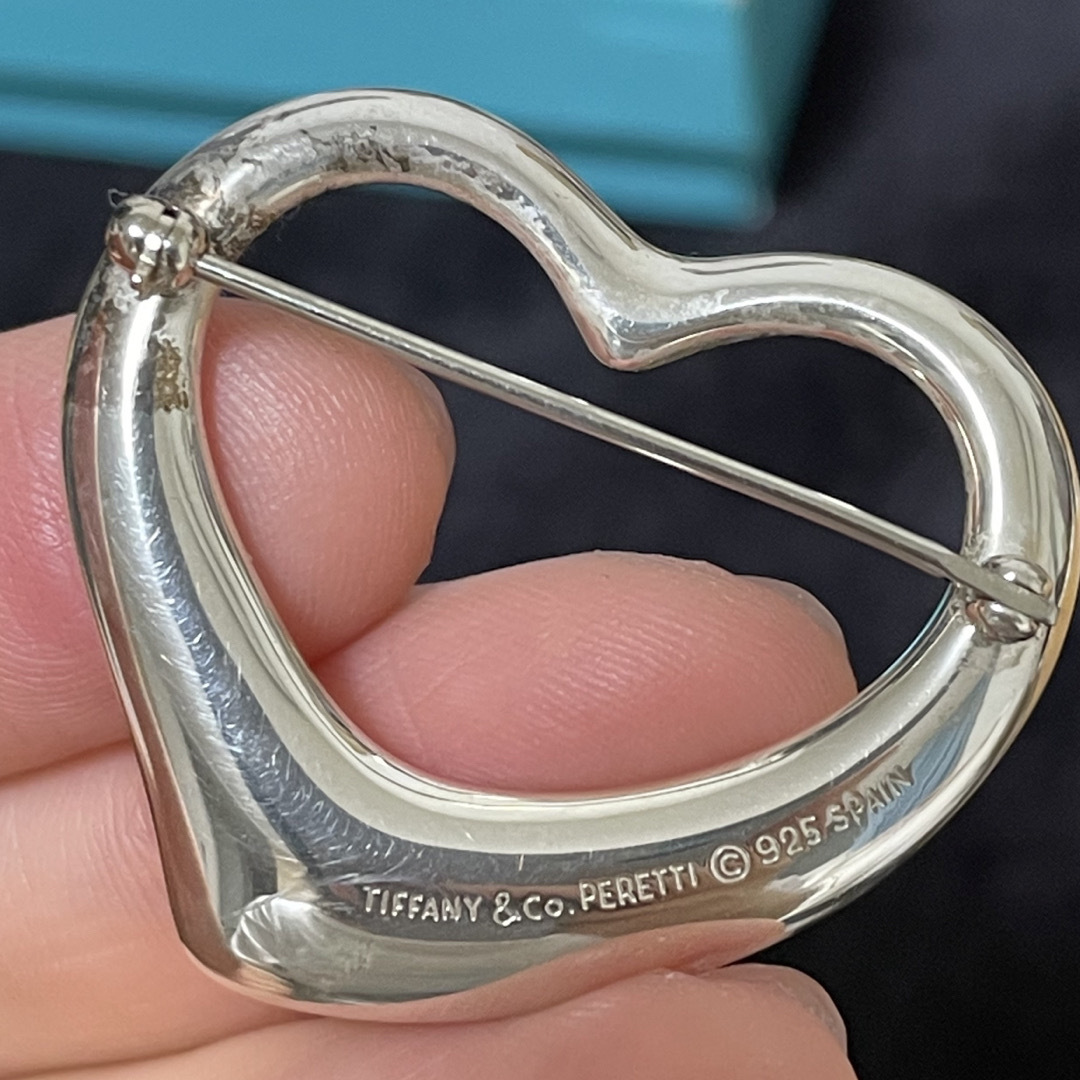 Tiffany & Co. - ティファニーTiffanyオープンハートブローチ Tiffany & Co. - ティファニーTiffanyオープンハートブローチ