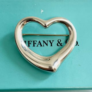 ティファニー(Tiffany & Co.)のティファニーTiffanyオープンハートブローチシルバー925(ブローチ/コサージュ)