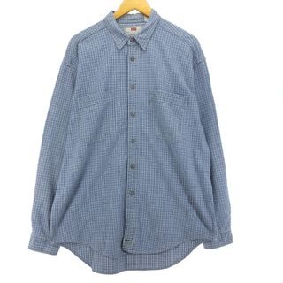 リーバイス(Levi's)の古着 90年代 リーバイス Levi's 長袖 コットンチェックシャツ メンズL ヴィンテージ /eaa451076(シャツ)