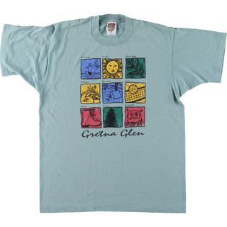 フルーツオブザルーム(FRUIT OF THE LOOM)の古着 90年代 フルーツオブザルーム FRUIT OF THE LOOM プリントTシャツ USA製 メンズL ヴィンテージ /eaa450540(Tシャツ/カットソー(半袖/袖なし))