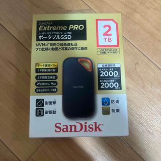 SanDisk エクストリームプロ ポータブルSSD 2TB SDSSDE81-(PC周辺機器)