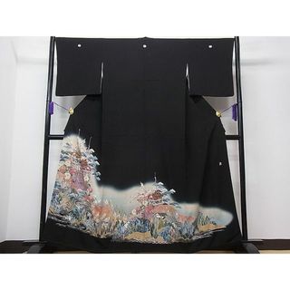 平和屋1■豪華黒留袖　作家物　祇園祭　金彩　逸品　CAAB5294ua(着物)