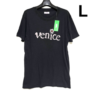 新品未使用 ERL venice Tシャツ BLACK L イーアールエル(Tシャツ/カットソー(半袖/袖なし))