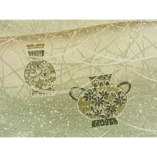 平和屋1■上質な小紋　芝草陶器文　暈し染め　逸品　CAAC9937ze(着物)