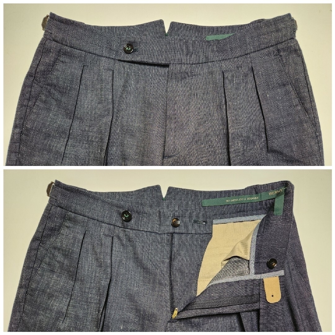 BERWICH - 【美品】ベルウィッチ SCOTCH T.Gファビオ製 リネン混 BERWICH - 【美品】ベルウィッチ SCOTCH T.Gファビオ製 リネン混