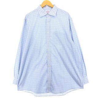 ブルックスブラザース(Brooks Brothers)の古着 ブルックスブラザーズ Brooks Brothers Est.1818 長袖 チェックシャツ メンズXL /eaa451096(シャツ)