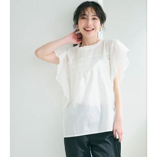 coca - 【美品】coca キャンブリック ピンタック ブラウス フリル