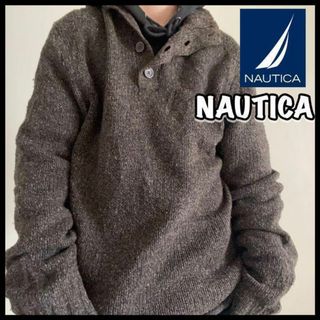 ノーティカ(NAUTICA)のノーティカ ニット ハーフボタン プルオーバー セーター オーバーサイズ 古着(ニット/セーター)