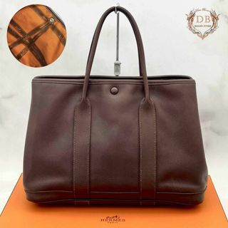 エルメス(Hermes)のエルメス ガーデンツイリーTPM リボン □I スイフト トート ダークブラウン(ハンドバッグ)