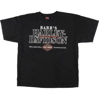 ハーレーダビッドソン(Harley Davidson)の古着 ハーレーダビッドソン Harley-Davidson モーターサイクル バイクTシャツ メキシコ製 メンズXL /eaa441690(Tシャツ/カットソー(半袖/袖なし))