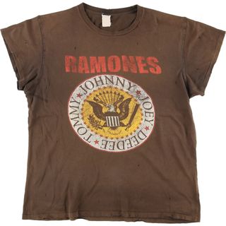 古着 ~00年代 RAMONES ラモーンズ バンドTシャツ バンT メンズL ヴィンテージ /eaa451202(Tシャツ/カットソー(半袖/袖なし))