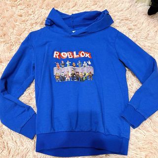 ロブロックス　ROBLOXパーカー　トレーナー　フーディ　ブルー　青　130cm(Tシャツ/カットソー)