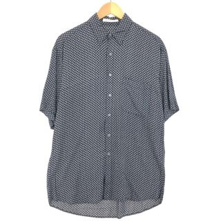 古着 PERRY ELLIS 総柄 半袖 レーヨンシャツ メンズXL /eaa450728(シャツ)