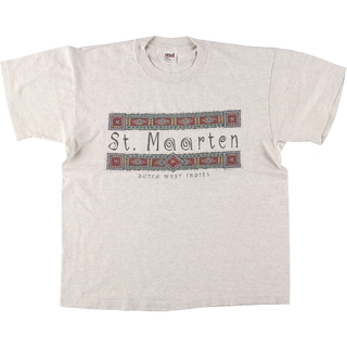 古着 90年代 アンビル Anvil St Maarten シントマールテン プリントTシャツ USA製 メンズL ヴィンテージ /eaa452140