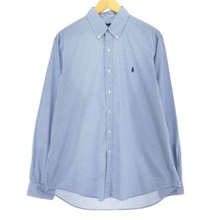 ラルフローレン(Ralph Lauren)の古着 ラルフローレン Ralph Lauren STRETCH 長袖 ボタンダウンチェックシャツ メンズL /eaa452105(シャツ)