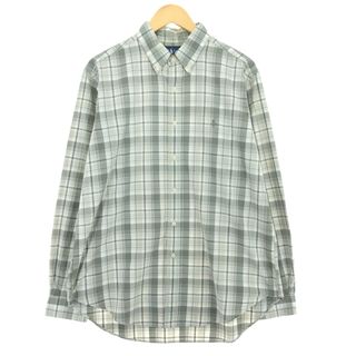 ラルフローレン(Ralph Lauren)の古着 ラルフローレン Ralph Lauren CLASSIC FIT 長袖 ボタンダウンチェックシャツ メンズL /eaa452112(シャツ)