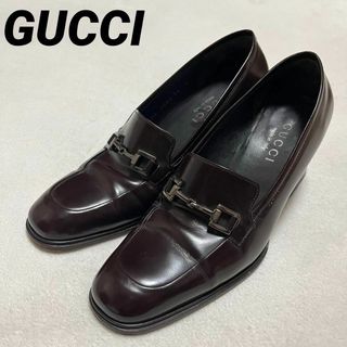 グッチ(Gucci)の【送料無料】GUCCI グッチ　パンプス　ホースビット　36C 23cm 黒(ハイヒール/パンプス)