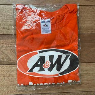 新品！A&W キッズ Tシャツ オレンジ キッズXL 大人XS(Tシャツ/カットソー)