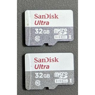 SanDisk - 動作確認済 マイクロSDカード 32GB 2個