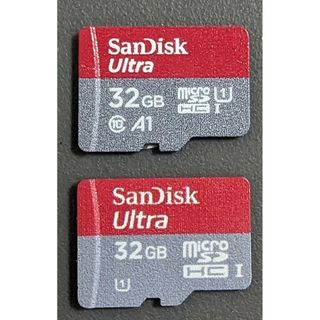 サンディスク(SanDisk)の動作確認済 マイクロSDカード 32GB 2個(PC周辺機器)