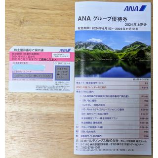 【最新】2024年上期 ANA 株主優待券 1枚、グループ優待券1冊