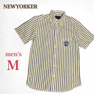 NEWYORKER - NEWYORKER ニューヨーカー　ボタンダウンシャツ　半袖　カジュアル 　M