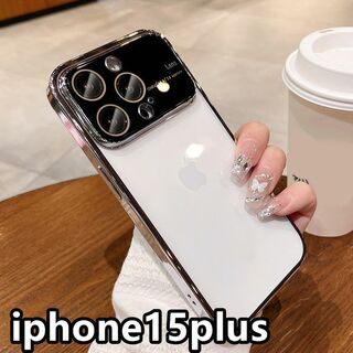 iphone15plusケース カーバー指紋防止 ホワイト1(iPhoneケース)