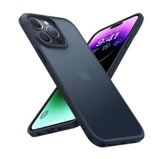 【米軍耐衝撃】TORRAS iPhone14Pro ケース マット感 ブラック (iPhoneケース)