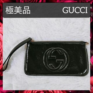 グッチ(Gucci)の極美品 グッチ ポーチ 295840 ソーホー インターロッキングG 長財布(ポーチ)