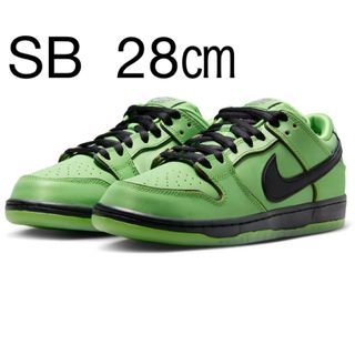 ナイキ(NIKE)の28㎝ Powerpuff Girls Nike SB Dunk Low 緑(スニーカー)