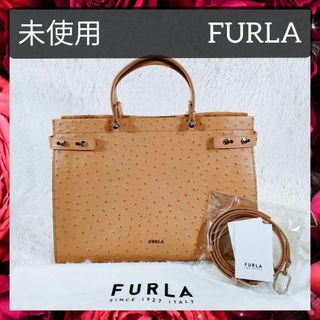 フルラ(Furla)の未使用 フルラ ハンドバッグ ショルダーバッグ レディ オーストリッチ 2WAY(ハンドバッグ)