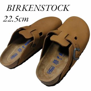 ビルケンシュトック(BIRKENSTOCK)の美品 BIRKENSTOCK ボストン 22.5cm ブラウン サンダル(サンダル)