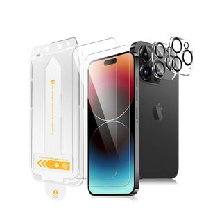 iPhone 15 Pro Max用フィルム（2枚）+カメラフィルム（2枚）(保護フィルム)