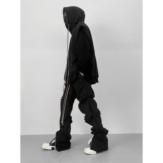 【TRENDYWOOBI】TR SHIRRING ZIP TRACK PANTS(ワークパンツ/カーゴパンツ)