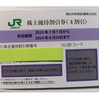 JR - 【即日発送】JR東日本株主優待鉄道割引券（4割引）１枚