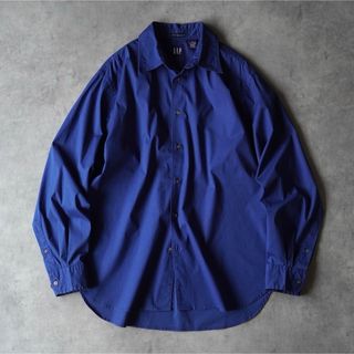 ギャップ(GAP)の00s OLD GAP 無地 長袖シャツ ダークブルー(シャツ)