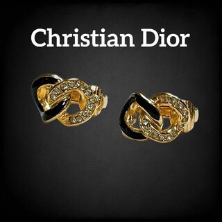 クリスチャンディオール(Christian Dior)の✨美品✨ クリスチャンディオール イヤリング ラインストーン ゴールド 881(イヤリング)